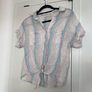 Cloth and Stone Tied Button-Up